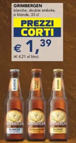 Esselunga GRIMBERGEN blanche, double ambrée, o blonde offerta