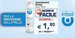 Esselunga Deodorante infasil spray offerta