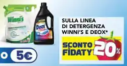 Esselunga Sulla linea di detergenza WINNI'S E DEOX offerta
