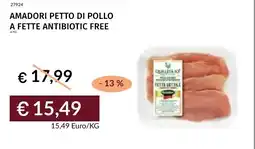 Prezzemolo e Vitale Amadori petto di pollo a fette antibiotic free offerta