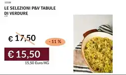 Prezzemolo e Vitale Le selezioni p&v tabule di verdure offerta
