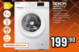 Ipercoop SEKOM LAVATRICE SLIM SWMH127S1 offerta