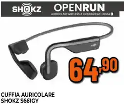 Ipercoop CUFFIA AURICOLARE SHOKZ S661GY offerta