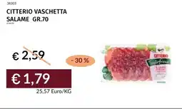 Prezzemolo e Vitale Citterio vaschetta salame offerta