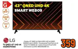 Ipercoop LG TV QNED 43" UHD 4K 43QNED70A6A offerta