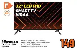 Ipercoop Hisense TV LED 32" FHD 32A49Q offerta