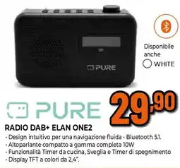 Ipercoop Pure radio dab+ elan one2 offerta