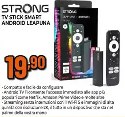 Ipercoop Strong tv stick smart android leapuna offerta