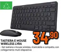 Ipercoop Trust tastiera e mouse wireless lyra offerta
