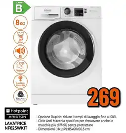 Ipercoop Hotpoint ARISTON LAVATRICE NF825WKIT offerta