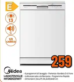 Ipercoop Midea LAVASTOVIGLIE MFD60S131WIT offerta