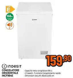 Ipercoop Indesit CONGELATORE ORIZZONTALE INCF984E offerta