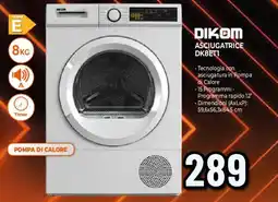 Ipercoop DIKOM ASCIUGATRICE DK8ET1 offerta