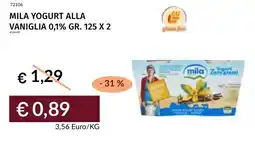 Prezzemolo e Vitale Mila yogurt alla vaniglia 0,1% offerta