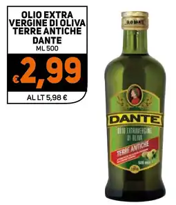 Ekom Olio extra vergine di oliva terre antiche DANTE offerta
