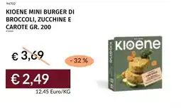 Prezzemolo e Vitale Kioene mini burger di broccoli, zucchine e carote offerta