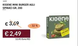 Prezzemolo e Vitale Kioene mini burger agli spinaci offerta