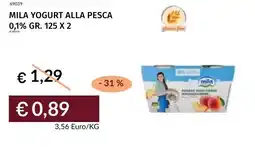 Prezzemolo e Vitale Mila yogurt alla pesca 0,1% offerta