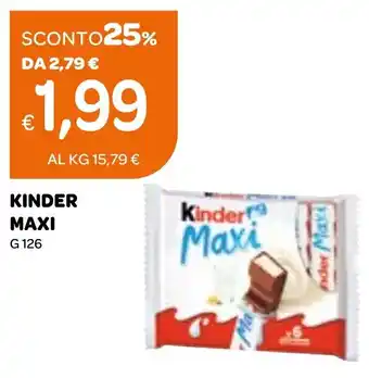 Ekom Kinder maxi offerta