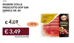 Prezzemolo e Vitale Negroni stella prosciutto dop san daniele offerta