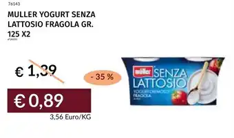 Prezzemolo e Vitale Muller yogurt senza lattosio fragola offerta