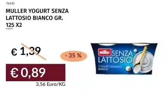 Prezzemolo e Vitale Muller yogurt senza lattosio bianco offerta