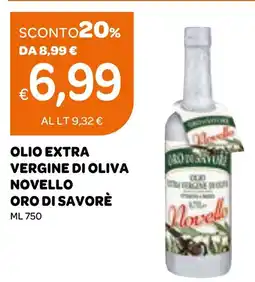 Ekom Olio extra vergine di oliva novello oro di savorè offerta