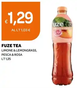 Ekom Fuze tea limone & lemongrass, pesca & rosa offerta