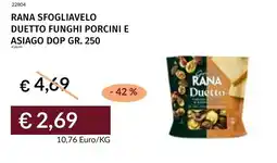 Prezzemolo e Vitale Rana sfogliavelo duetto funghi porcini e asiago dop offerta