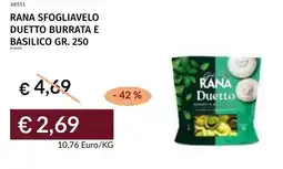 Prezzemolo e Vitale Rana sfogliavelo duetto burrata e basilico offerta