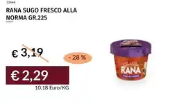 Prezzemolo e Vitale Rana sugo fresco alla norma offerta