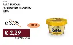 Prezzemolo e Vitale Rana sugo al parmigiano reggiano offerta