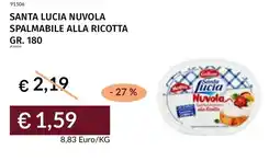 Prezzemolo e Vitale Santa lucia nuvola spalmabile alla ricotta offerta