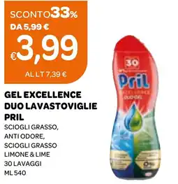 Ekom Gel excellence duo lavastoviglie PRIL offerta