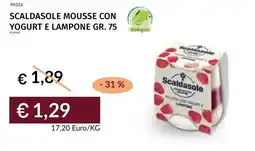 Prezzemolo e Vitale Scaldasole mousse con yogurt e lampone offerta