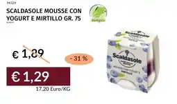 Prezzemolo e Vitale Scaldasole mousse con yogurt e mirtillo offerta