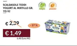 Prezzemolo e Vitale Scaldasole teddi yogurt al mirtillo offerta