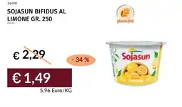 Prezzemolo e Vitale Sojasun bifidus al limone offerta