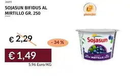 Prezzemolo e Vitale Sojasun bifidus al mirtillo offerta