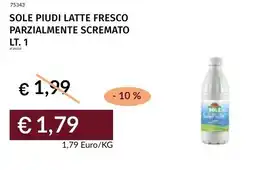 Prezzemolo e Vitale Sole piudi latte fresco parzialmente scremato offerta