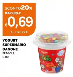 Ekom Yogurt supermario danone fragola offerta