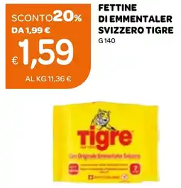 Ekom Fettine di emmentaler svizzero tigre offerta
