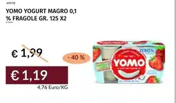 Prezzemolo e Vitale Yomo yogurt magro 0,1 % fragole offerta