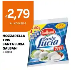 Ekom Mozzarella tris santa lucia GALBANI offerta