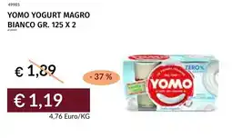 Prezzemolo e Vitale Yomo yogurt magro bianco offerta