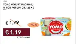 Prezzemolo e Vitale Yomo yogurt magro 0,1 % con agrumi offerta