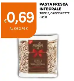 Ekom Pasta fresca integrale trofie, orecchiette offerta