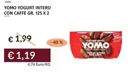 Prezzemolo e Vitale Yomo yogurt intero con caffe offerta