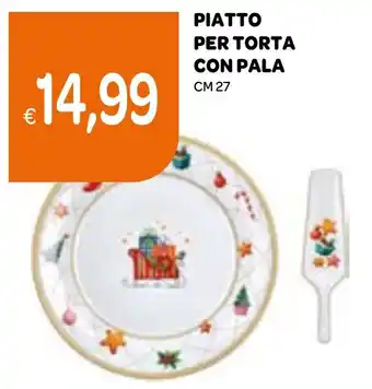 Ekom Piatto per torta con pala offerta