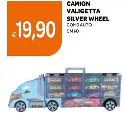 Ekom Camion valigetta silver wheel con 6 auto offerta